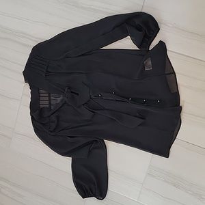 Banana Republic sheer back blouse